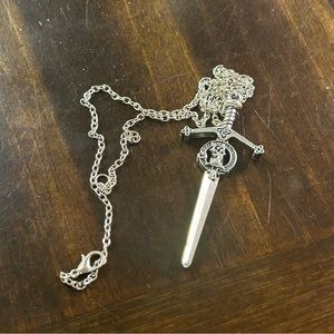 Outlander sword necklace in silver